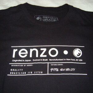 Renzo Gracie Brazilian Jiu Jitsu NYC Men's T-Shirt Sz. L BJJ MMA Black Pre-Owned